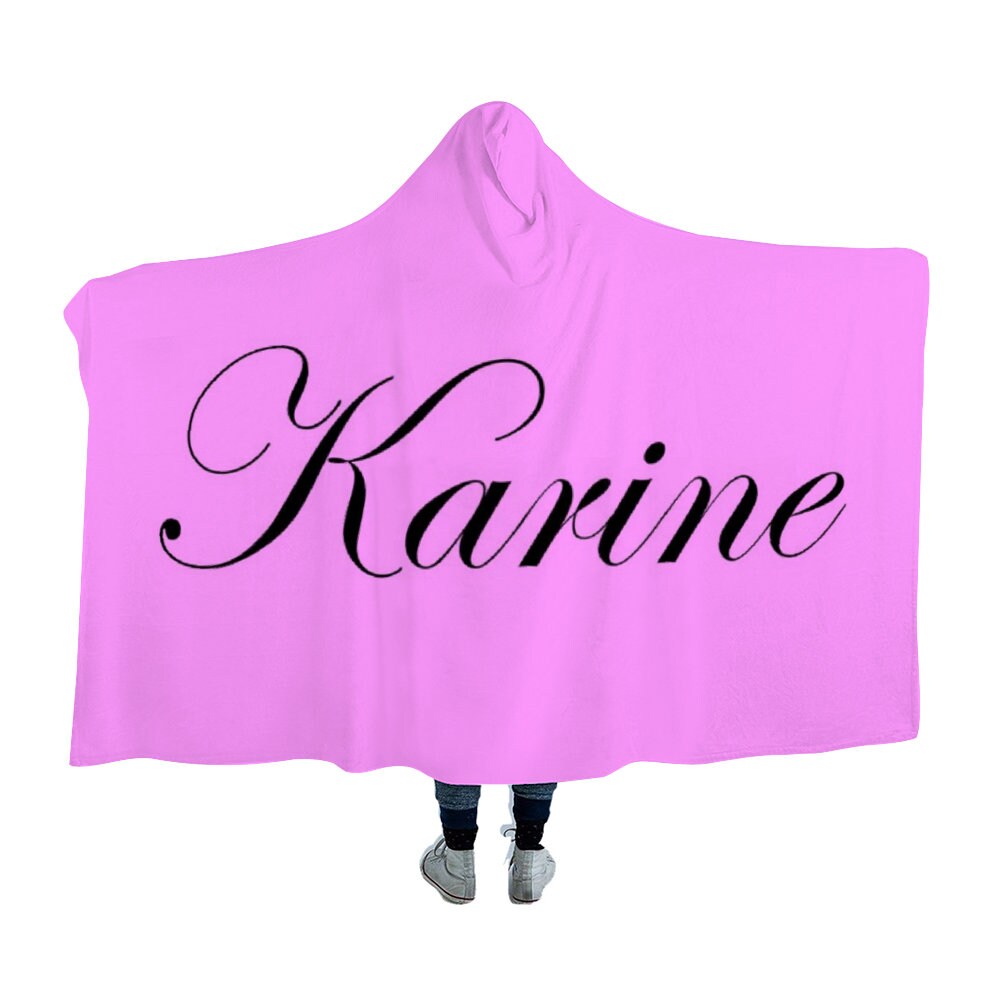 Personalized Hooded Blanket Custom Wearable Blanket With Etsy