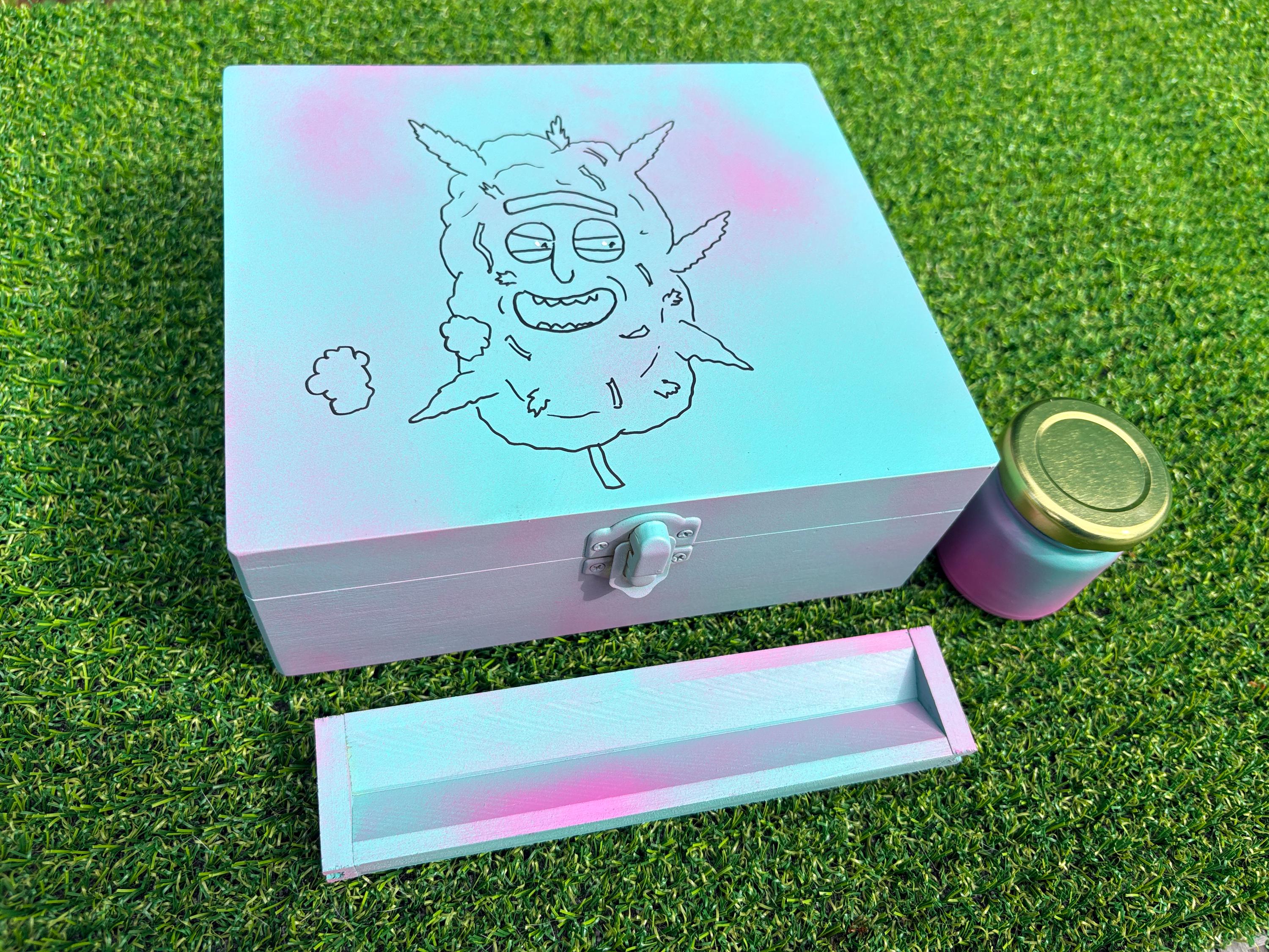rick and morty cigarette case Rick and Morty Weed Box