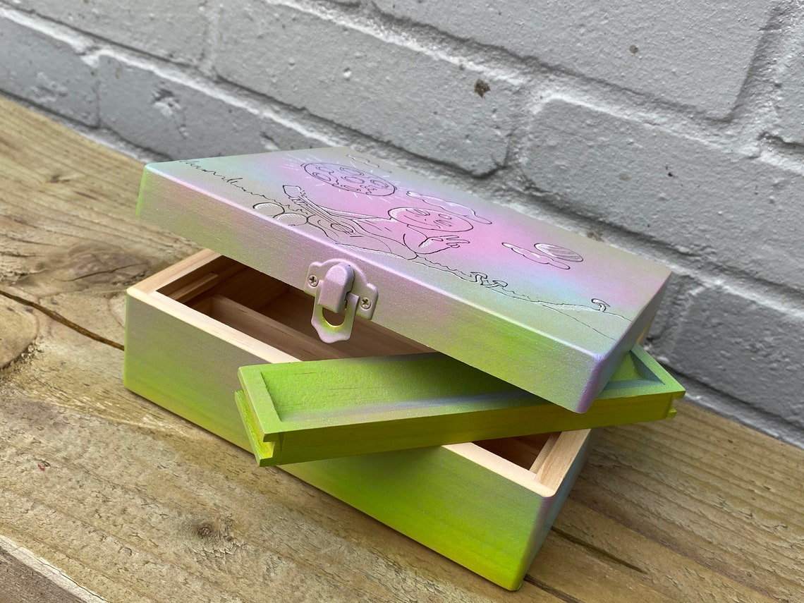 Personalised Stoner Gift Box Custom Rolling Supreme Stash Box Etsy