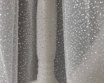 Velo de novia con brillo: velo de novia de tul brillante
