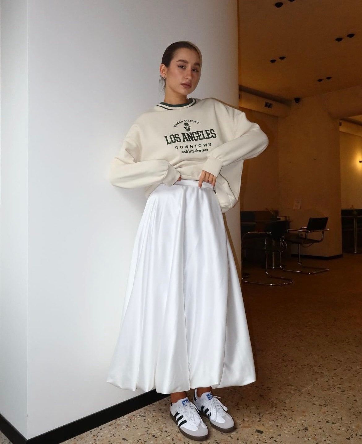 Satin Bridal Balloon Skirt, Ivory Bubble Skirt, Pearl Satin Maxi