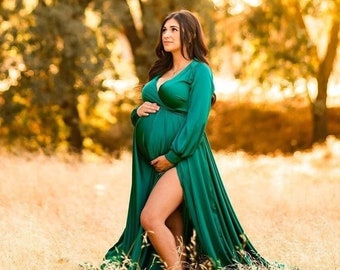 maternity green dresses