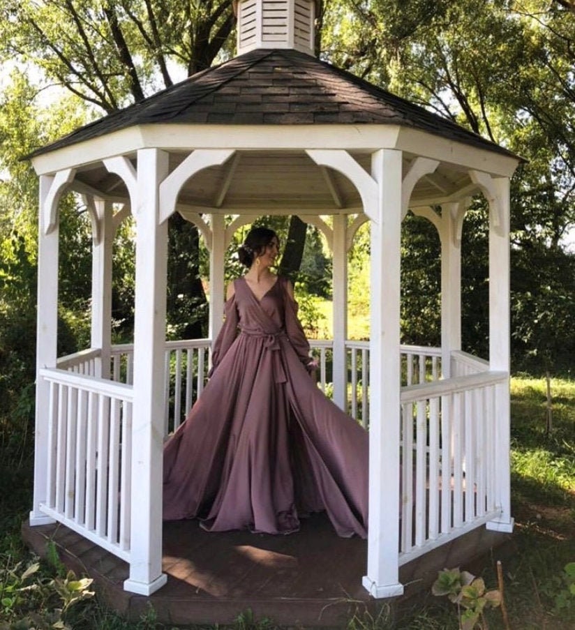 Long sleeve cocktail dress Prom dress 