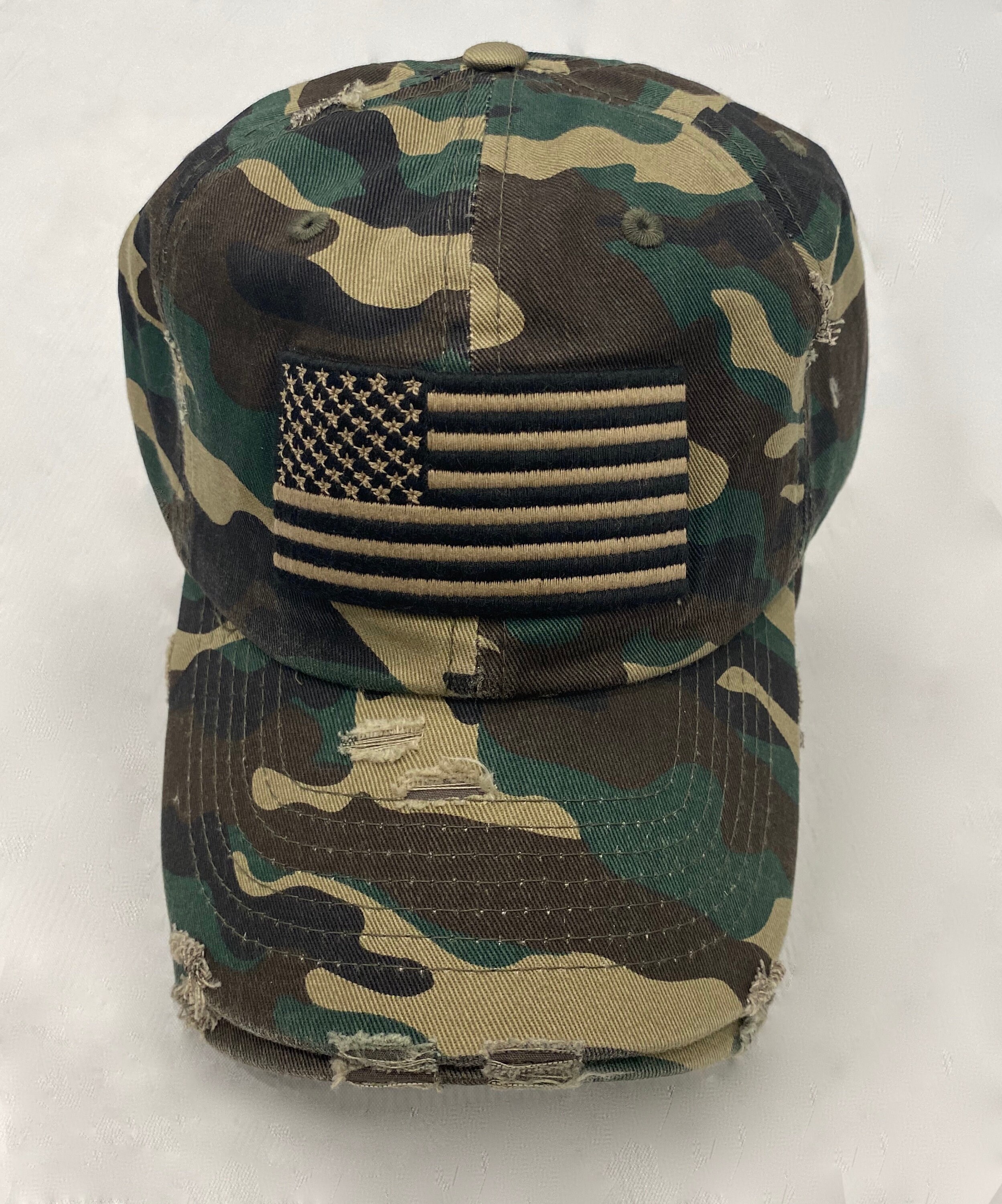 Camo Vintage American Flag Hat | Etsy