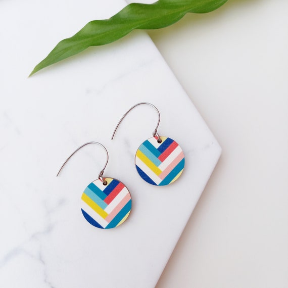 Handmade Key West Earrings | Unique Wooden Earrings | Sustainable Jewellery