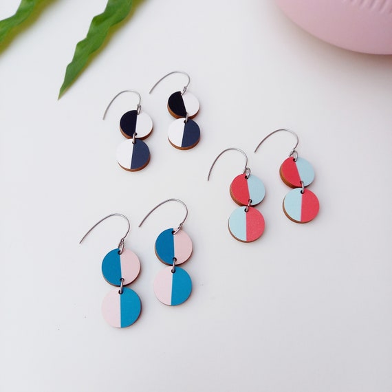 Handmade Miami Earrings | Unique Wooden Earrings | Sustainable Jewellery