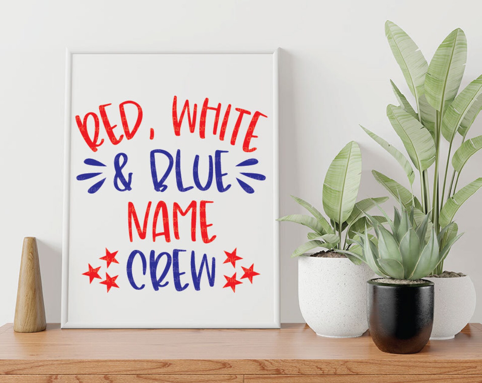 Red White and Blue Names' Crew We can customize your svg Etsy