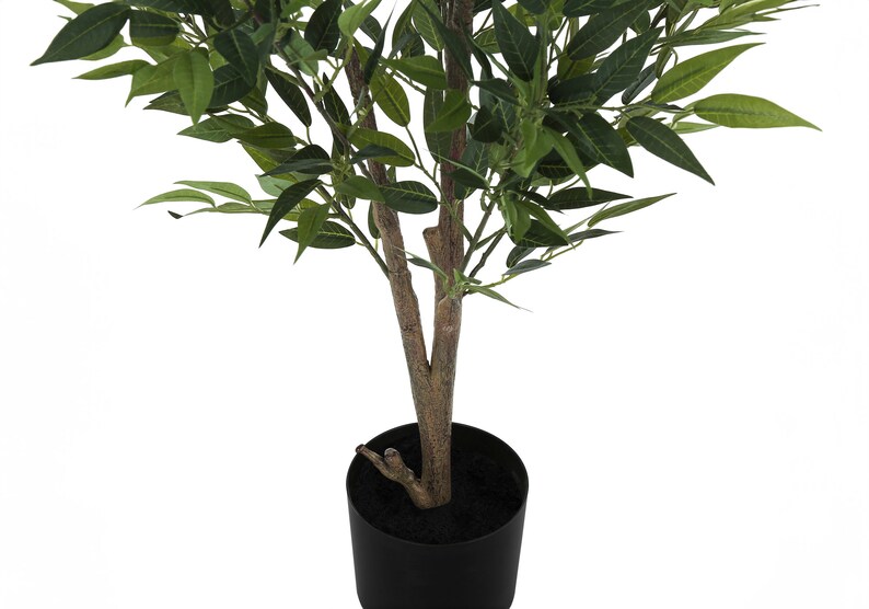 47 Tall Artificial Acacia Tree in Black Pot Etsy