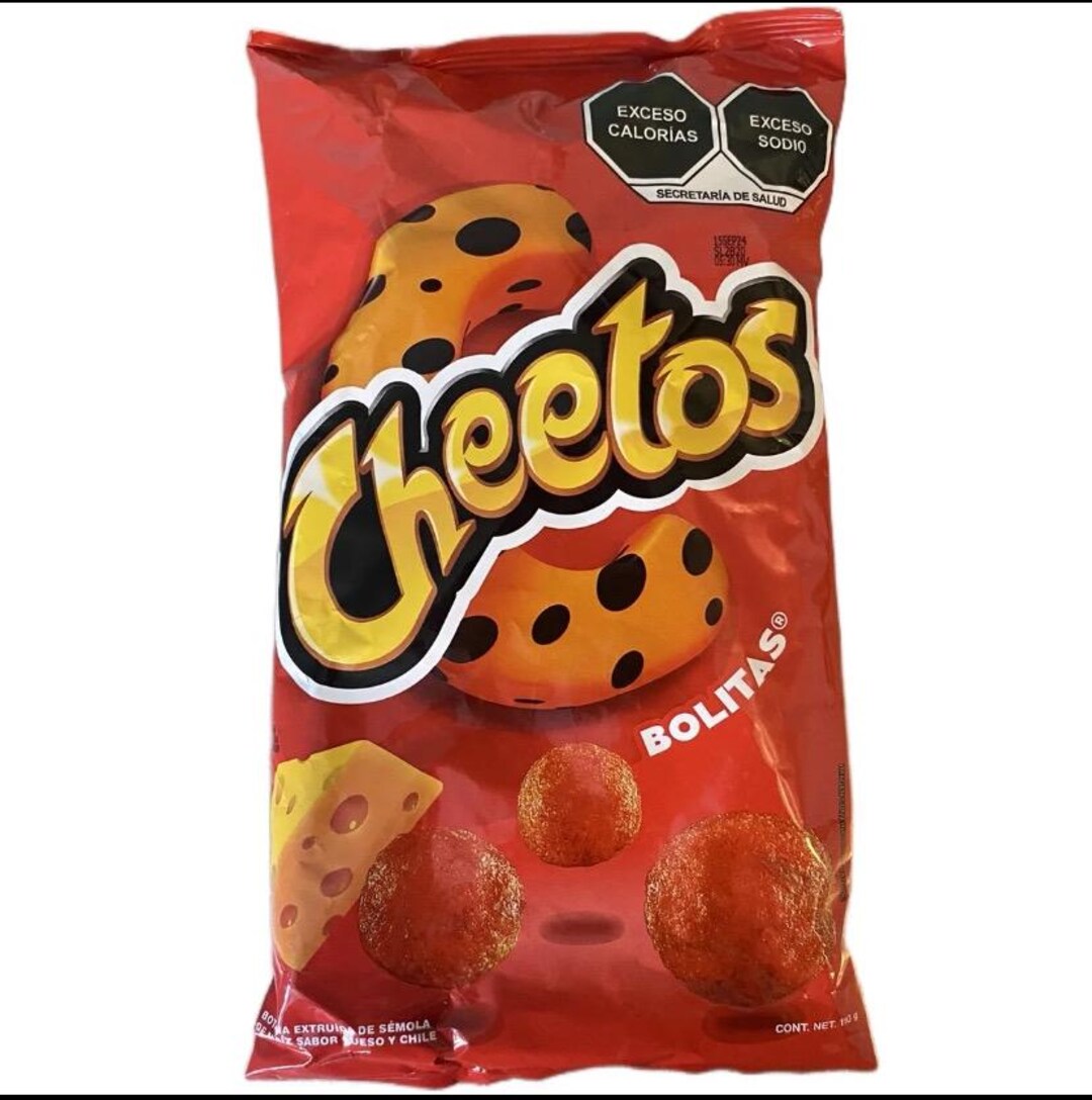 Mexican Cheetos Cheese Bolitas -queso and Chile -145 Grams - Etsy