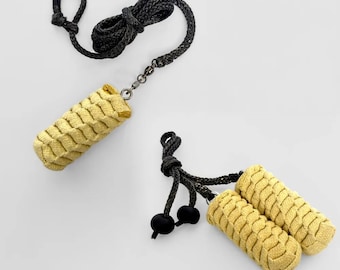 Isis Fire Poi and Rope Dart Combo Kit | Flow Arts Poi and Rope Dart | Spin Balls on Rope | Fire Dancing Performer Combo Kit