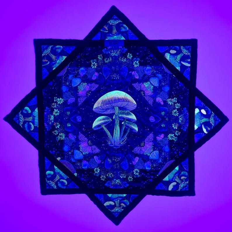 Dapostar Pattern Mushroom Bloom UV Flow Star | Flow Star Spinning Cloth | Dapo Star ...