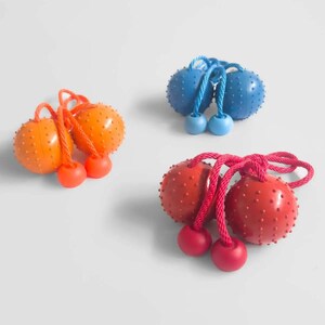 Dog Poi | Practice Poi | Spikey Daytime Colorful Spin Ball Poi | Flow Toy Poi Flow Arts | Beginner Dance Poi