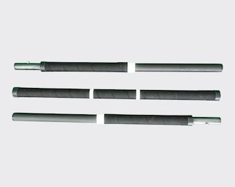 Bastón de dragón plegable de fibra de carbono con empuñadura de cabra y núcleo Flowbonacci