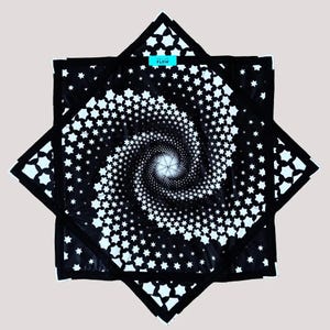 Stellar Swirl Flow Star | Flow Star Spinning Cloth | Dapo Star | Flowstar Dapostar | Festival Rave Spin Flow Star
