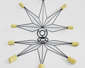 Nautical Star Fire Fans: 5-Wick Tech Grip, Kevlar Performance Pair
