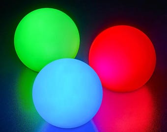3 Pack LED Juggling Ball | Wes Peden Signature Glow.0 Juggling Ball | Light-Up Juggle Ball | Glow Ball Flow Toy
