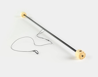 Fire Leviwand | Beginner Levitation Stick for Fire Spinning, Aluminum Rod, Kevlar Wicks