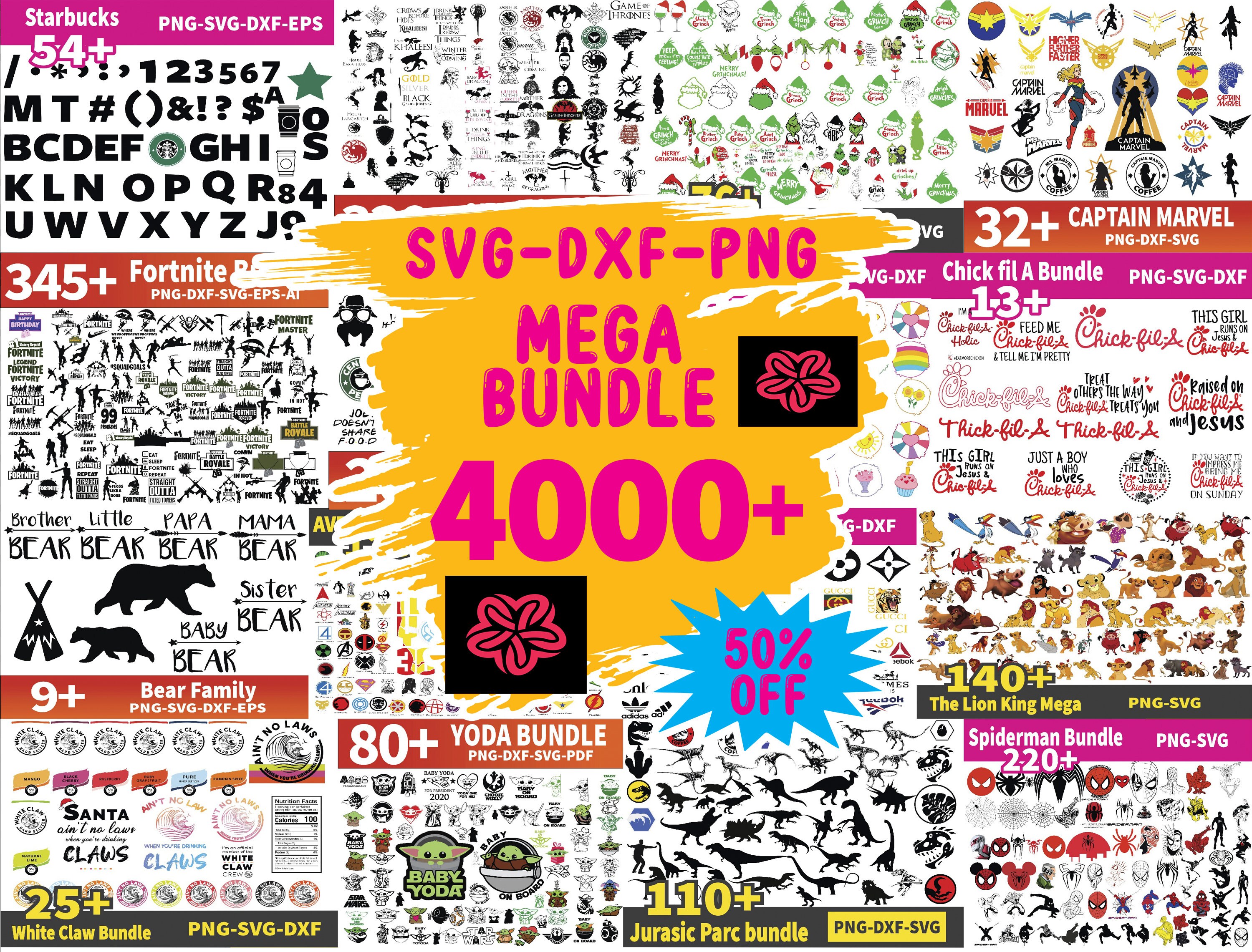 Download Bundle 4000 Mega Bundle SVG Multiple Bundles SVG Package | Etsy
