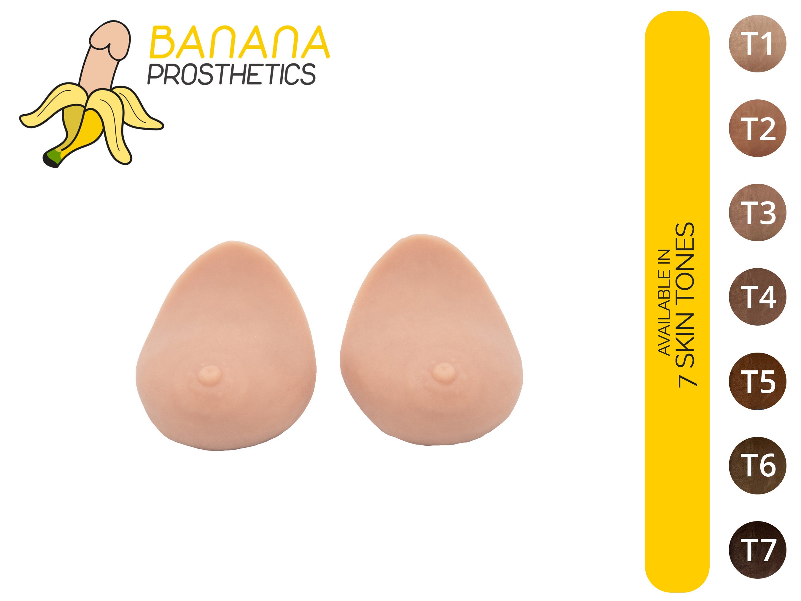 Silicone Breastplate Cotton Filled B Cup Realistic Fake Boobs False Breasts  Forms Breast Plate Breast Silicone for Crossdressers Prothesis Cosplay 1  Asian Yellow : : Clothing, Shoes & Accessories