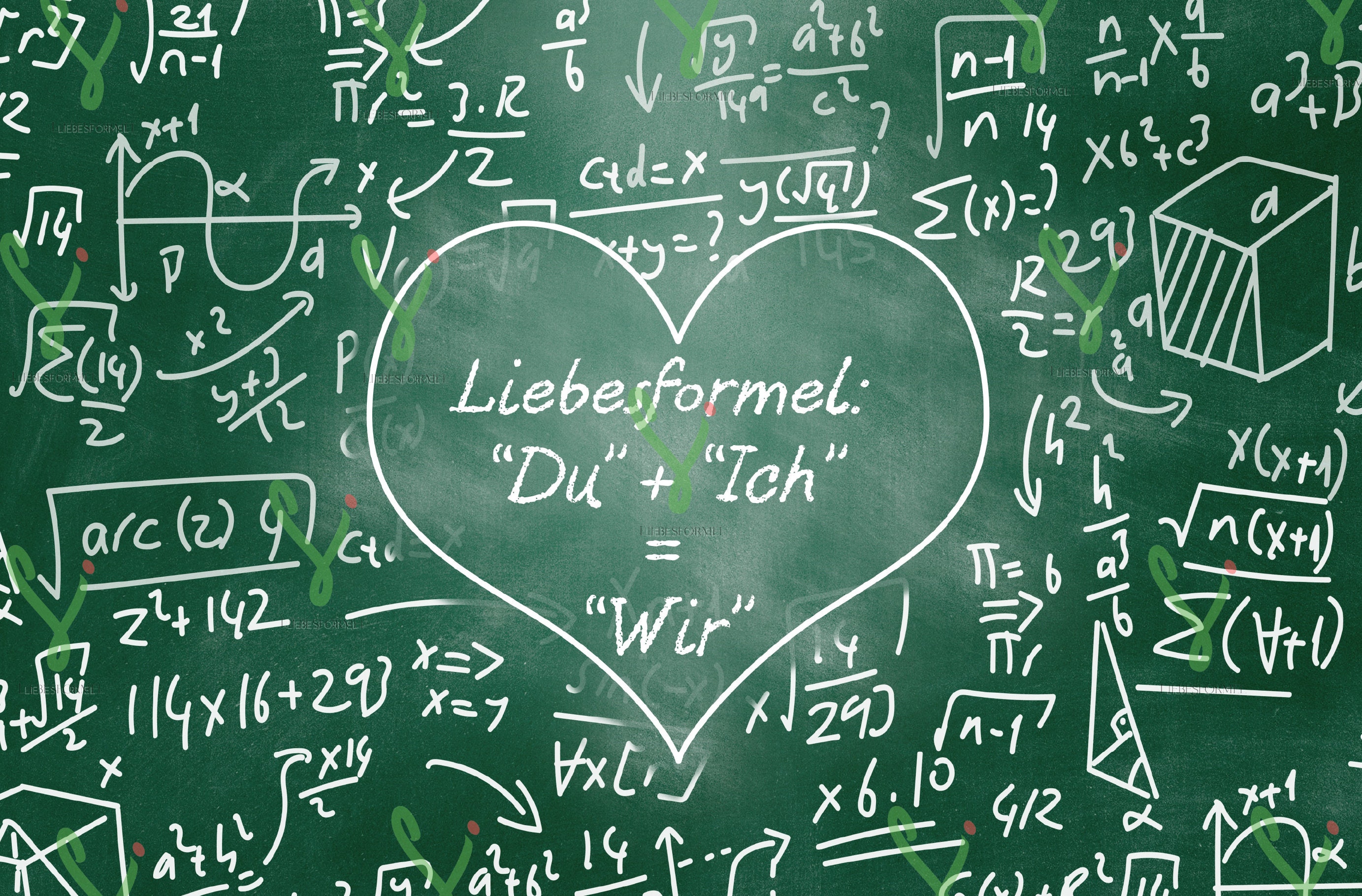 Liebesformel Liebe Romantik Mathe Formel Poster laminiert und Etsy