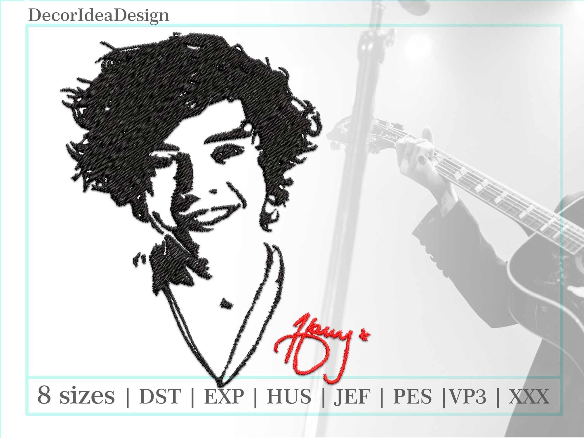 Harry styles embroidery machine embroidery designs  etsy