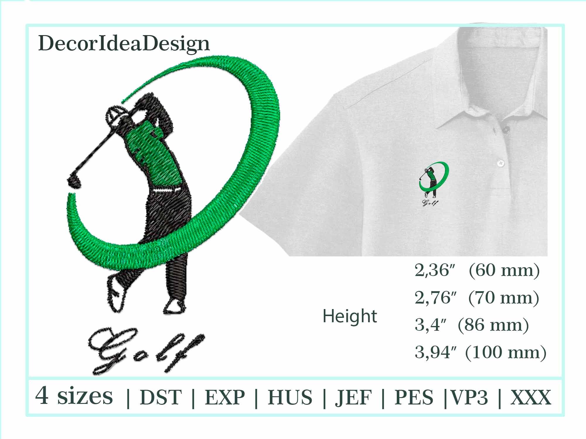 Golf Embroidery Design Mini Golf Embroidery Designs Machine Etsy