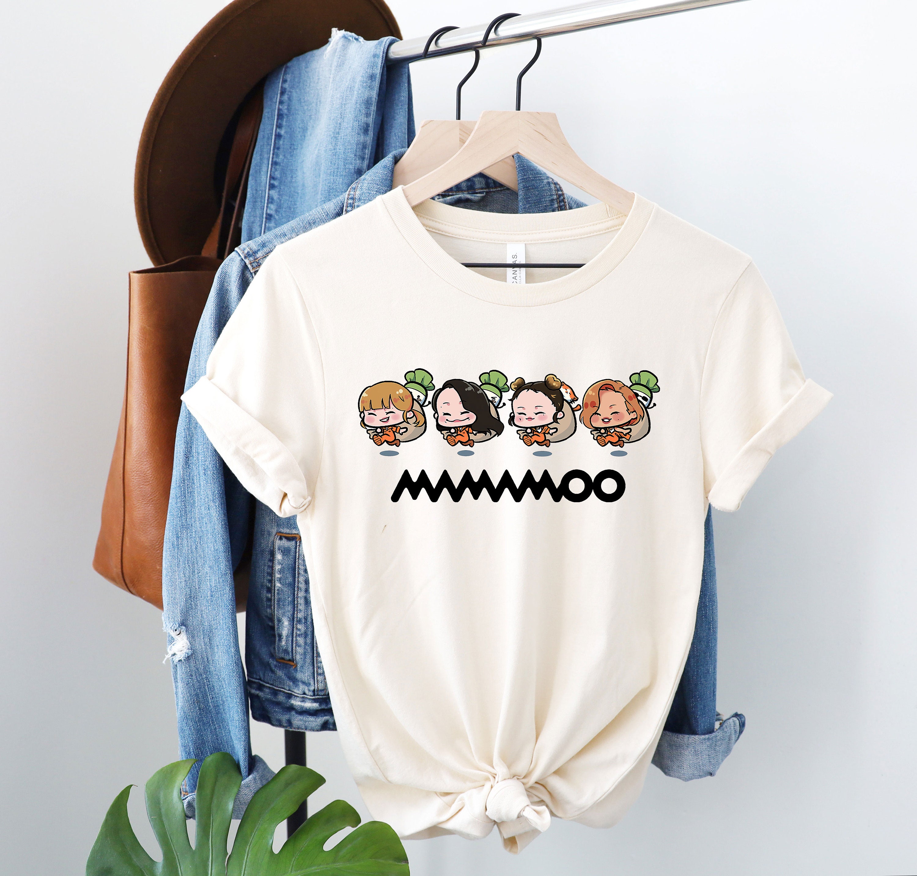 Mamamoo Fandom Moomoo Short-sleeve Unisex T-shirt Fan Made 