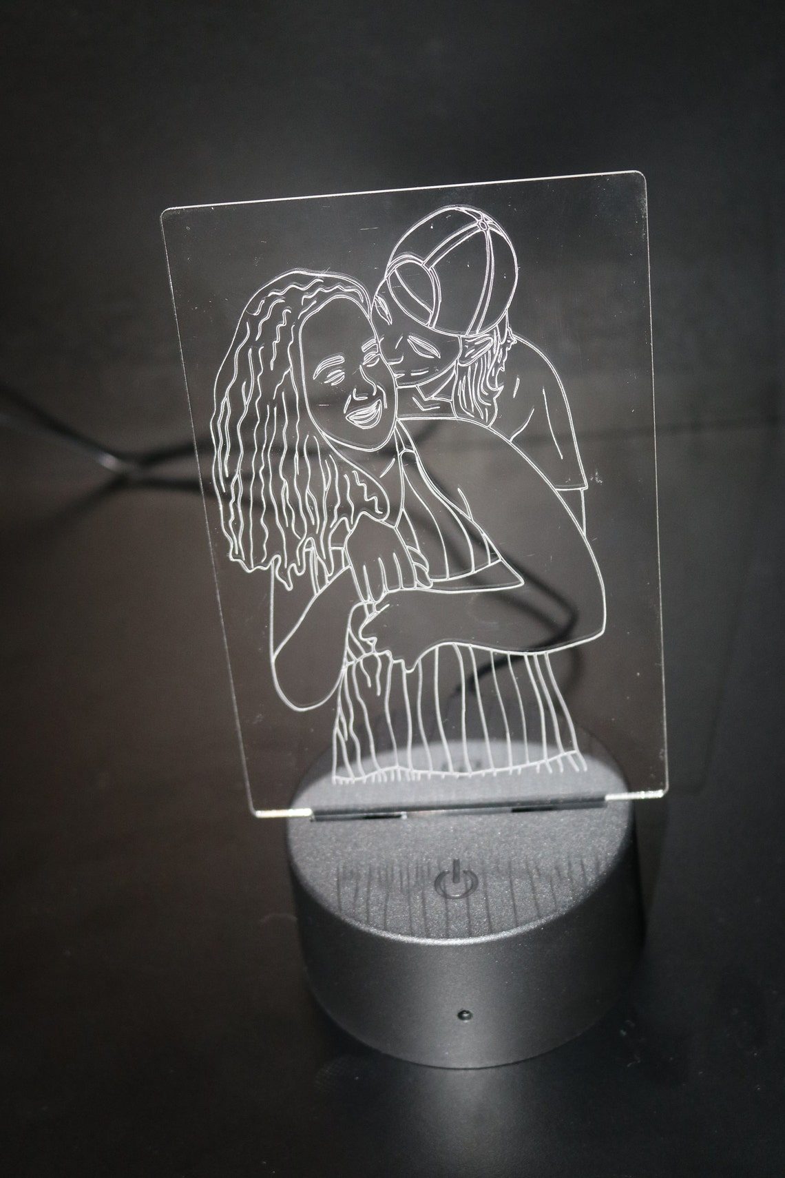 Custom Acrylic LED Light Stand Etsy