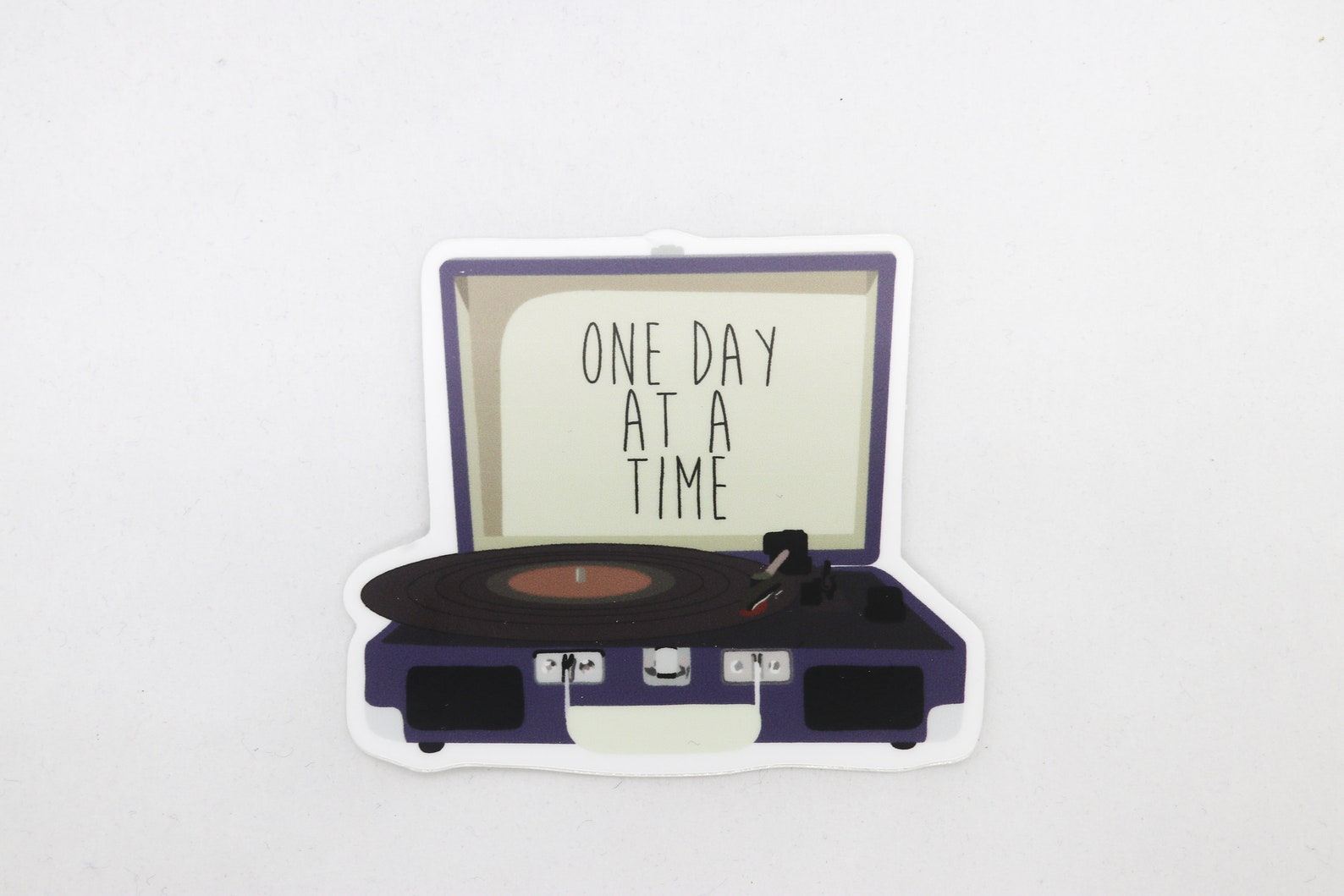 Record Player Vinyl Sticker Vinyl DieCut Sticker for Water Etsy