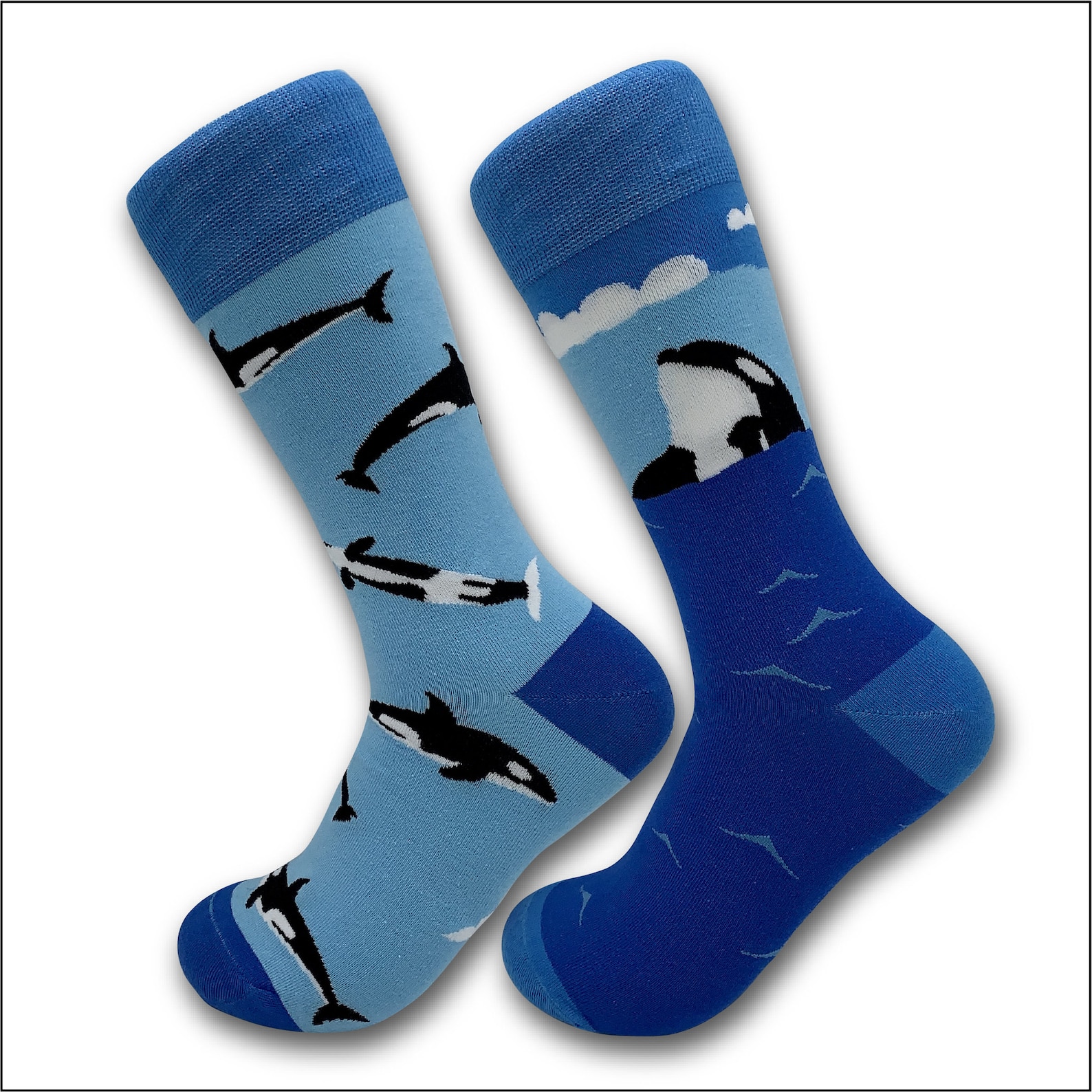 Orca Socks Happy Orca Socks Mens Socks Womans Socks Etsy