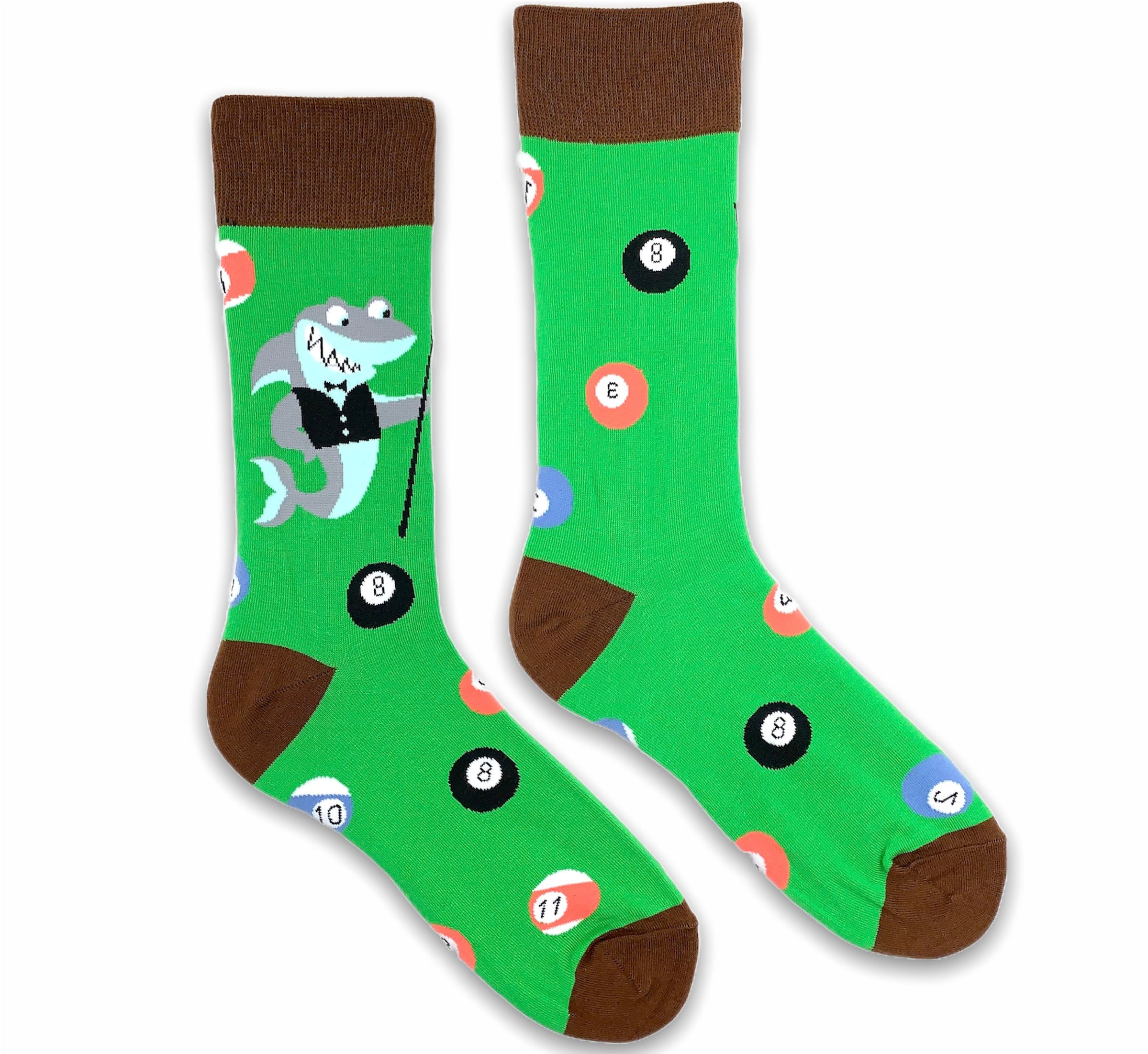 Pool Socks Happy Pool Shark Socks Mens Socks Womans Etsy UK