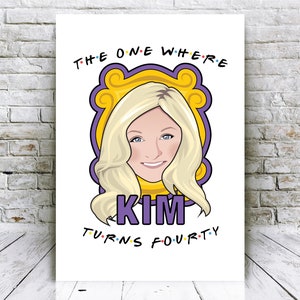 F.R.I.E.N.D.S Custom Portrait Drawing / F.R.I.E.N.D.S Party Decorations / Custom F.R.I.E.N.D.S Decorations / FRIENDS Personalized birthday