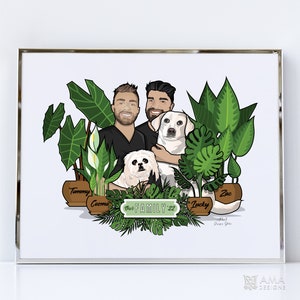 Personalized Drawing From Photo / Custom Couple Portrait Drawing / Custom Family Drawing / Custom Couple Drawing / Family Portrait Drawing