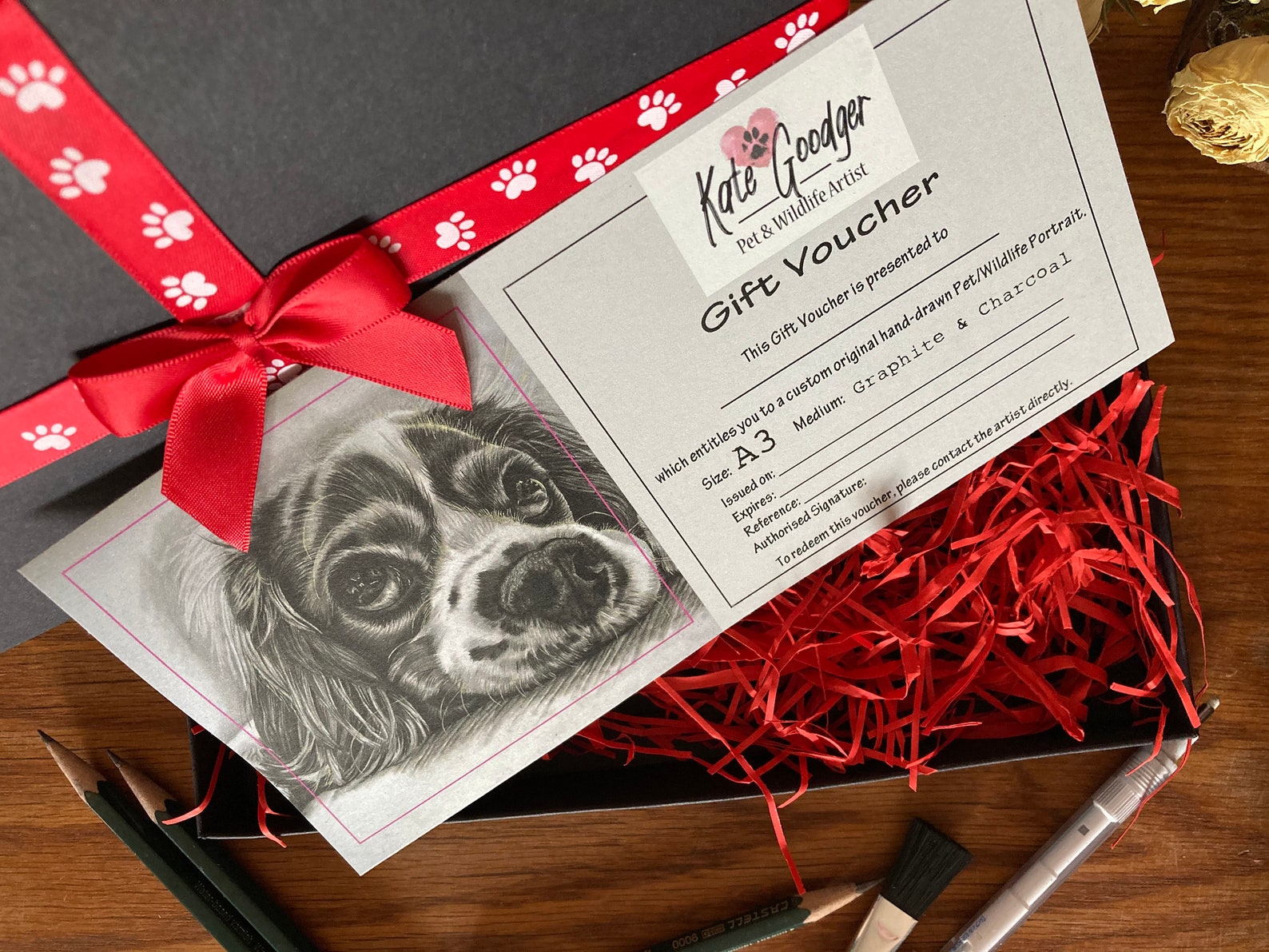 Gift Voucher for a Custom A3 Pet/Wildlife Portrait in Etsy