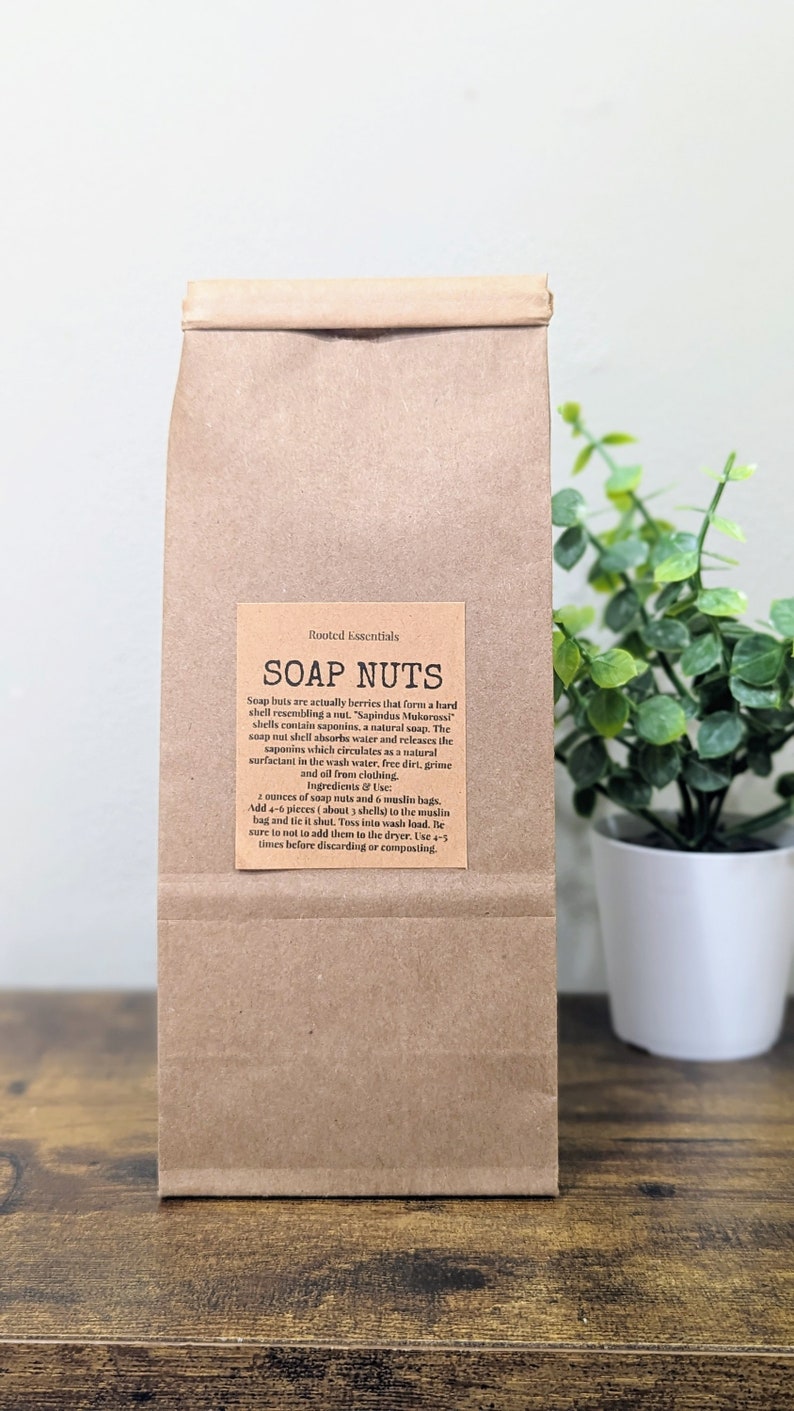 Soap Nuts | Plant Based Laundry Soap | Detergent Free | Septic Safe | Biodegradable| Eco Friendly | Borax Free | HE Machine Compatible image 1