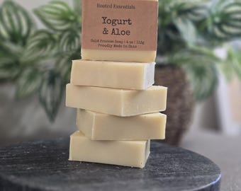 Unscented Aloe Vera Yogurt Soap | Handmade Sensitive Skin Soap