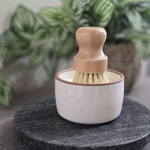 Zero Waste| Solid Dish Soap| Eco friendly | Essential Oil  Soap |plant based|Vegan | palm free kitchen cleaner. Detergent free, brush add on