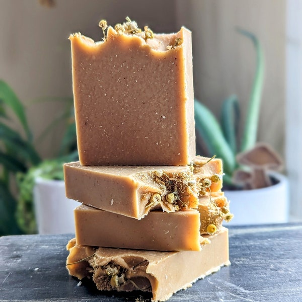 Vanilla Oatmeal Bar Soap | Plant Based Soap | Cold Process| Essential Oil Soap| Eco Friendly