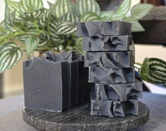 Charcoal Artisan Soap|  Plant Based Soap | Vegan Cold Process Soap | Essential Oil Soap |  | Eco Friendly Soap