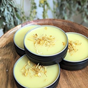 Herbal Salve| Botanical Skincare | Vegan Skin Food |  Beeswax Salve | Calendula Yarrow Salve |