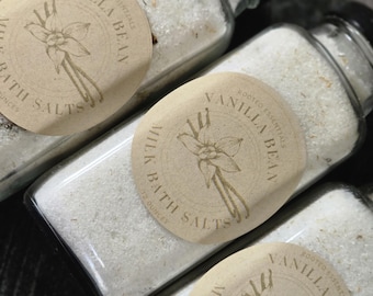 Vanilla Bean Milk Bath Salts | Chamomile & Coconut Soak