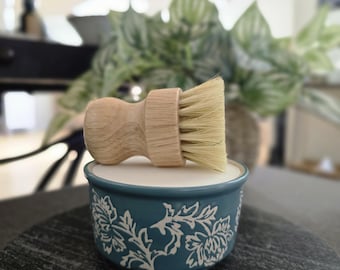 Solid Dish Soap | Blue Floral Ramekin Soap | Eco Dish Soap