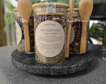 Meditative Mind| Blue Lotus | Herbal Loose Leaf Tea Blend | Floral & Relaxing