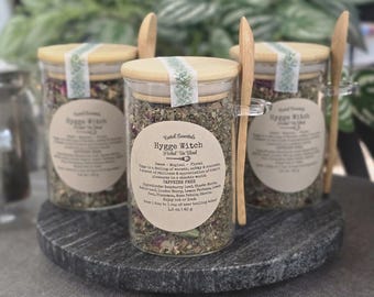 Hygge Witch  | Herbal Loose Leaf Tea Blend | Red Raspberry Leaf Tea
