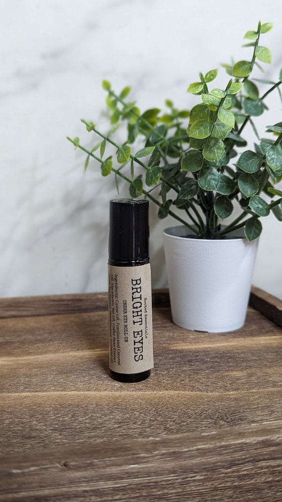 Bright Eyes Under Eye Roller |  Coffee Extract | Green Tea Extract| Frankincense Essential Oil | Amber Glass Roller