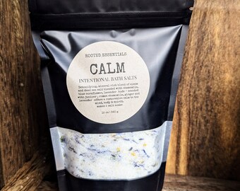 Intentional Bath Salts| Calming Chamomile| Self Care | Epsom salts