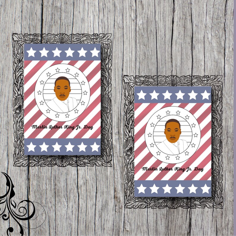 PRINTABLE Martin Luther King Jr Day Portrait Print 8.5 X - Etsy