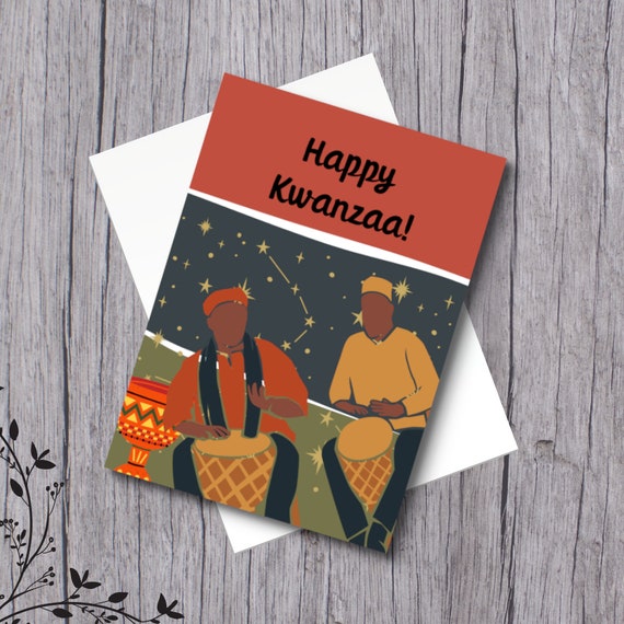 PRINTABLE Happy Kwanzaa Card Black Heritage Culture Unity | Etsy