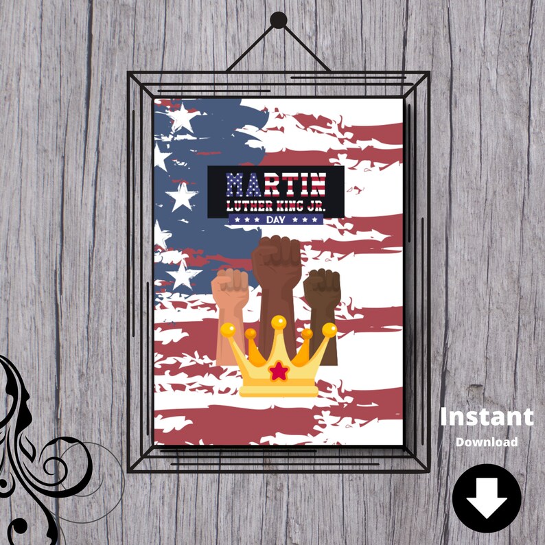 PRINTABLE Martin Luther King Jr Day Print 8.5x 11 - Etsy