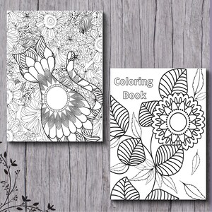 PRINTABLE 8.5x 11, Coloring Book for Adults, Fantasy Coloring, Cute ...